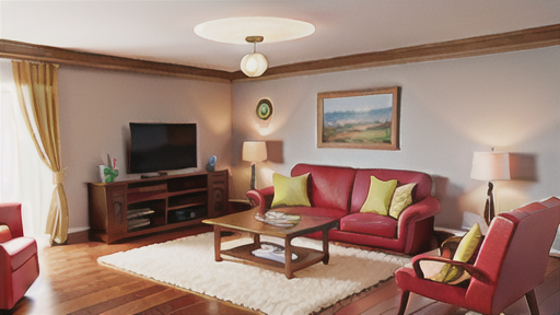 ケースメントを使ったインテリアコーディネイト