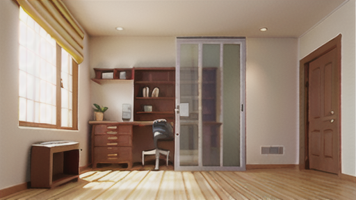 部屋の仕切りとしてのパーテーション