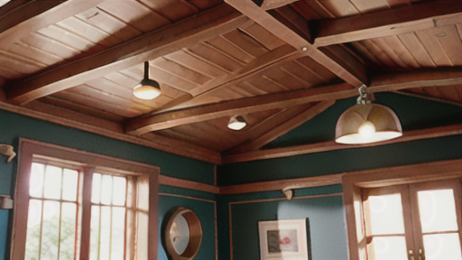 梁出し天井の施工方法