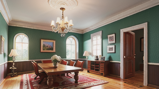 連子を取り入れた美しいインテリア