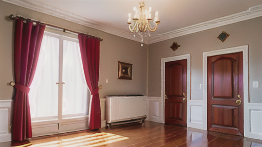 装飾性カーテンレールが与えるお部屋の印象