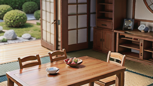 和庭に彩りを添える筧と掛け樋