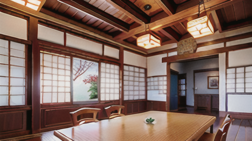 和室における格天井の使い方