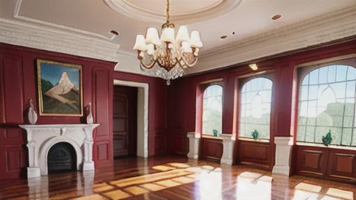 洋室における格天井の使い方