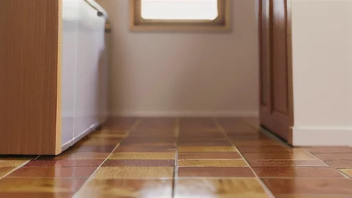 フローリングの種類別のへこみ跡